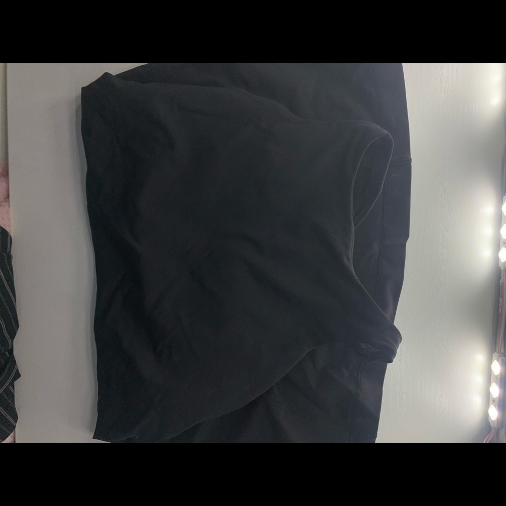 Black Lululemon tank top with built in sports bra - Picture 1 of 2